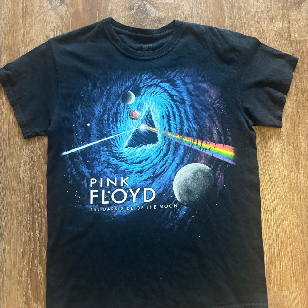 Pink Floyd Dark Side of the Moon Graphic T-Shirt Vintage, Black, Medium